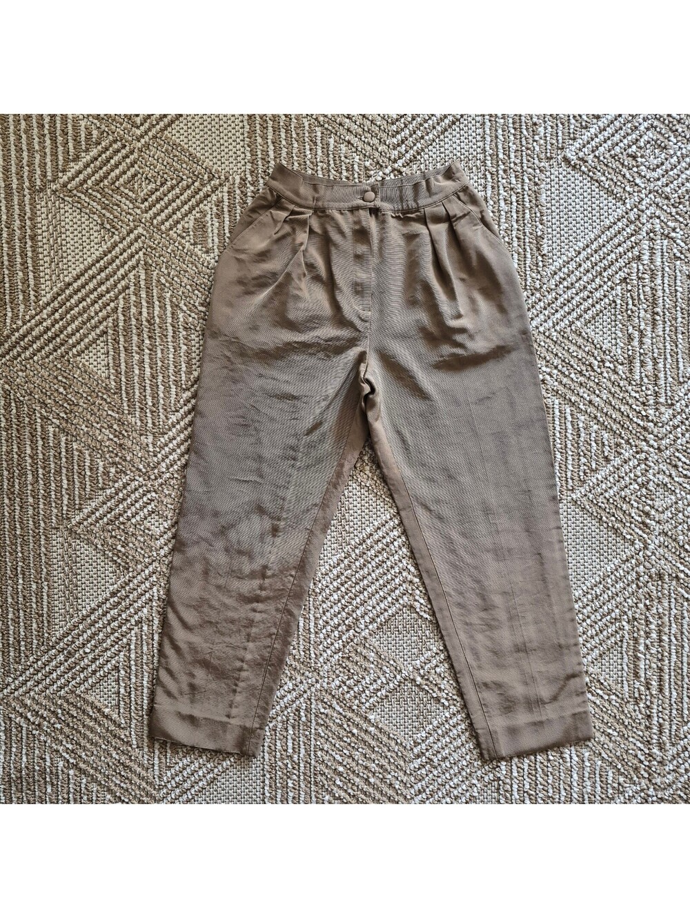 Vintage Salvatore Ferragamo High Waisted Pleated Trousers 24"